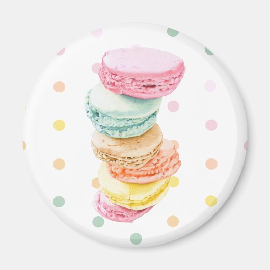 Macarons stippen magneet (Voorkant)