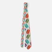 MACARONS STROPDAS, FUNNY STROPDAS. SWEETS, PASTRIE STROPDAS (Achterkant)