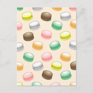 Macarons Sweet 16 Verjaardagsansichtkaart Feestdagenkaart