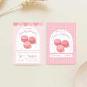 Macarons Sweet Shop Invitation Anniversaire