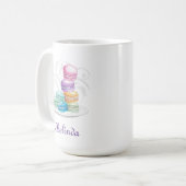Macarons tasse personnalisée (Devant gauche)