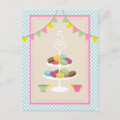 Macarons + Tea Party Invitation (Devant)