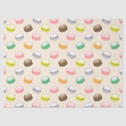 Macarons Tissuepapier (Voorkant)