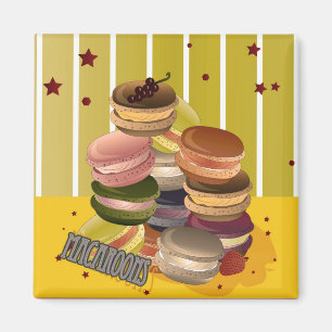 Macarons Vintage Magneet
