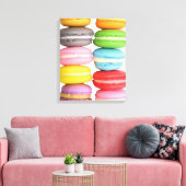 Macarons Wrapped Canvas Afdruk (Insitu (Woonkamer))