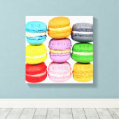 Macarons Wrapped Canvas Afdruk (Insitu (Houten vloer))