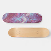 Macaroon 2 Deck de skateboard abstrait bleu et rou (Horz)