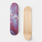 Macaroon 2 Deck de skateboard abstrait bleu et rou (Recto)