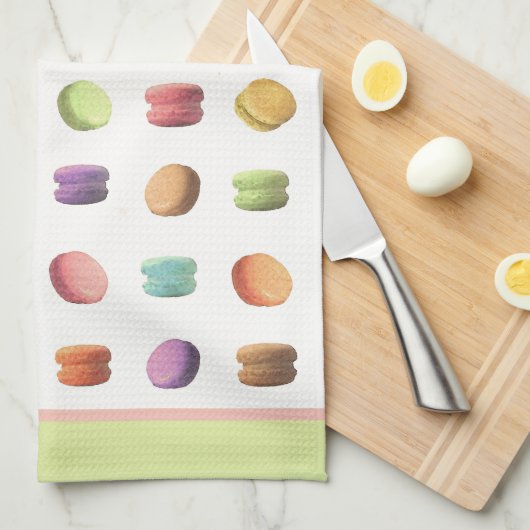 Macaroon Cookies Theedoek (Quarter Fold)