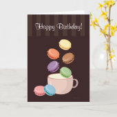 Macaroon Party Kaart (Gele Bloem)