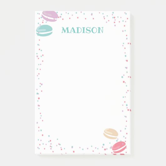Macaroon Pastry Post it Notes (Voorkant)