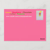 "Macaroon viering" Briefkaart (Achterkant)