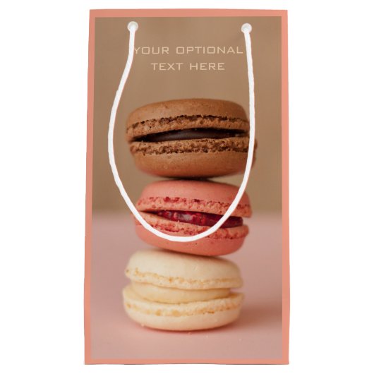 Macaroons aangepast cadeau klein cadeauzakje (Voorkant)