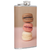 Macaroons aangepaste monogram-kolven heupfles (Rechts)