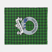 MacArthur Ancient Hunting Clan Badge Tartan Pset Fleece Deken (Voorkant (Horizontaal))