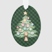 MacArthur Ancient  Scottish Tartan Christmas Ornament (voorkant)