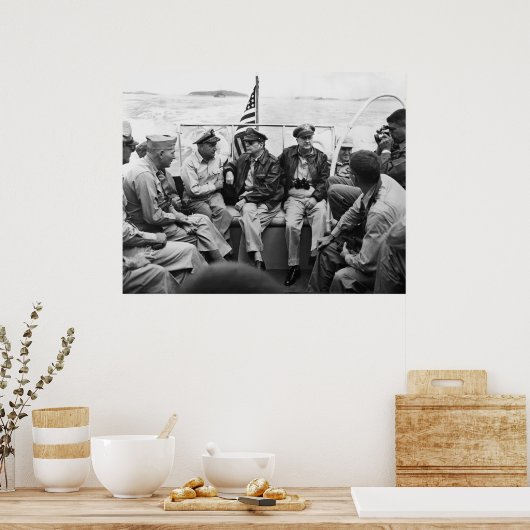 MacArthur en zijn Generals Poster (Keuken)