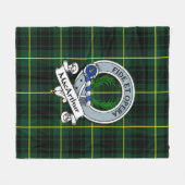 MacArthur Modern Clan Badge Tartan Pset Fleece Deken (Voorkant (Horizontaal))