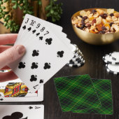 MacArthur-tartan groen geruit Pokerkaarten (Insitu)