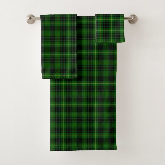 MacArthur tartan groene vleid Bad Handdoek (Insitu)