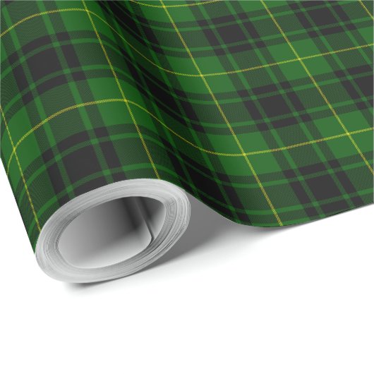 MacArthur tartan groene vleid Cadeaupapier (Rol Hoek)