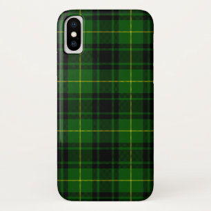 MacArthur tartan groene vleid iPhone X Hoesje