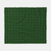 MacArthur tartan groene vleid Fleece Deken (Voorkant (Horizontaal))