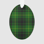 MacArthur tartan groene vleid Ornament (achterkant)