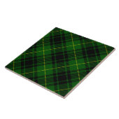 MacArthur tartan groene vleid Tegeltje (Zijkant)