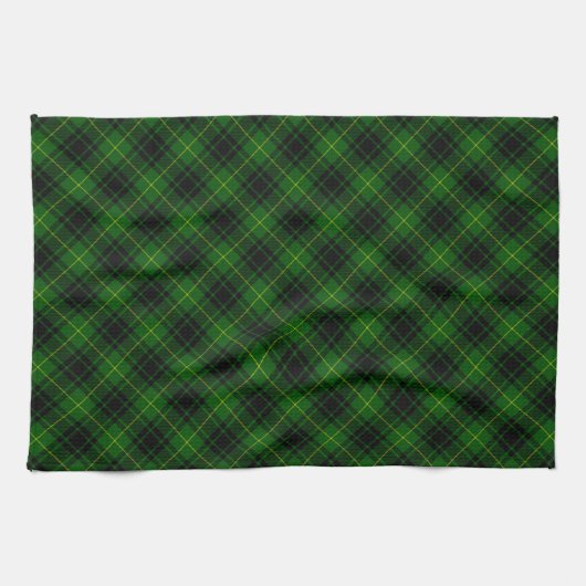 MacArthur tartan groene vleid Theedoek (Horizontaal)