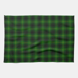 MacArthur tartan groene vleid Theedoek