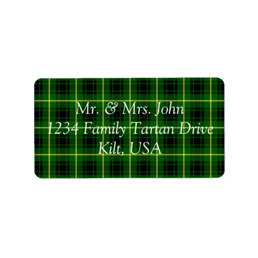 MacArthur Tartan Label (Voorkant)