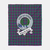 MacArthur van Milton Clan Badge Tartan Pset Fleece Deken (Voorkant)