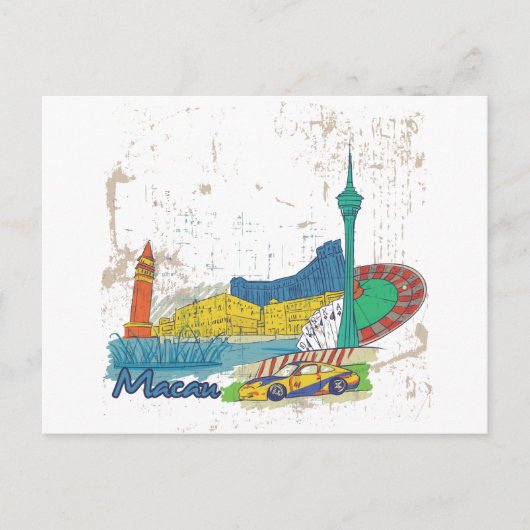 Macau Briefkaart (Voorkant)