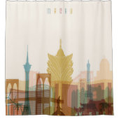 Macau, China | City Skyline Douchegordijn (Voorkant)