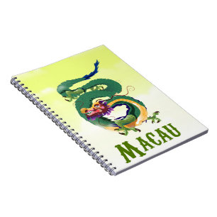 Macau China Vintage stijl reisposter Notitieboek