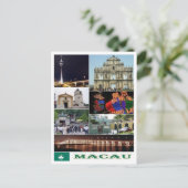 Macau - Macao - Mozaïek - Briefkaart (Staand voorkant)