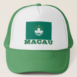 MACAU- Petマ 旗 の カ 帽 オ Trucker Pet