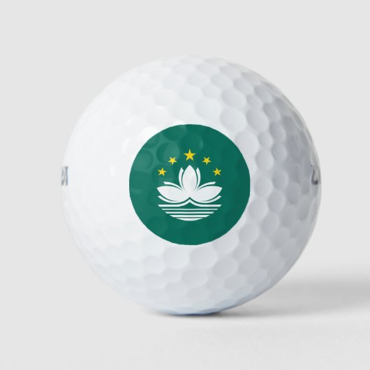 Macau-vlag Golfballen (Voorkant)