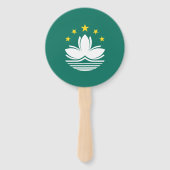 Macau vlag handwaaier (Achterkant)
