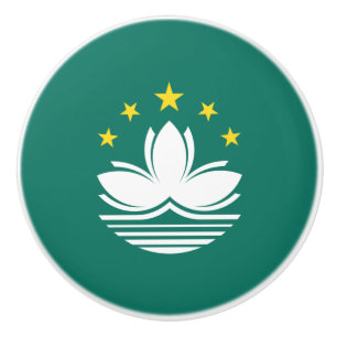 Macau-vlag Keramische Knop