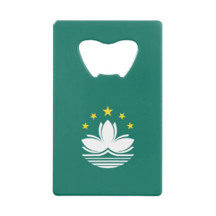 Macau-vlag Kredietkaart Flessenopener