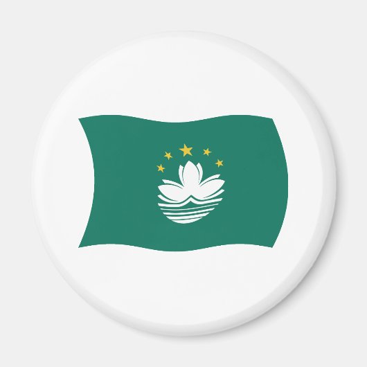 Macau Vlag Magneet (Voorkant)