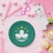 Macau-vlag Papieren Bordje (Feest)