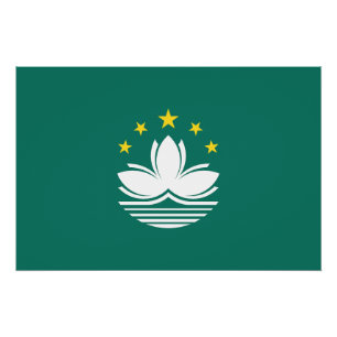 Macau vlag perfect poster