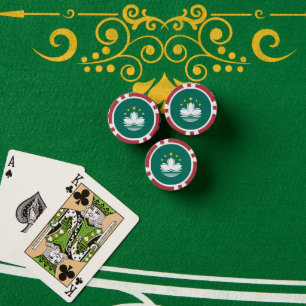 Macau-vlag Poker Chips
