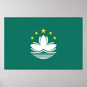Macau vlag poster