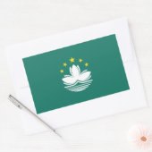 Macau-vlag Rechthoekige Sticker (Envelop)