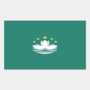 Macau-vlag Rechthoekige Sticker