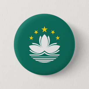 Macau-vlag Ronde Button 5,7 Cm